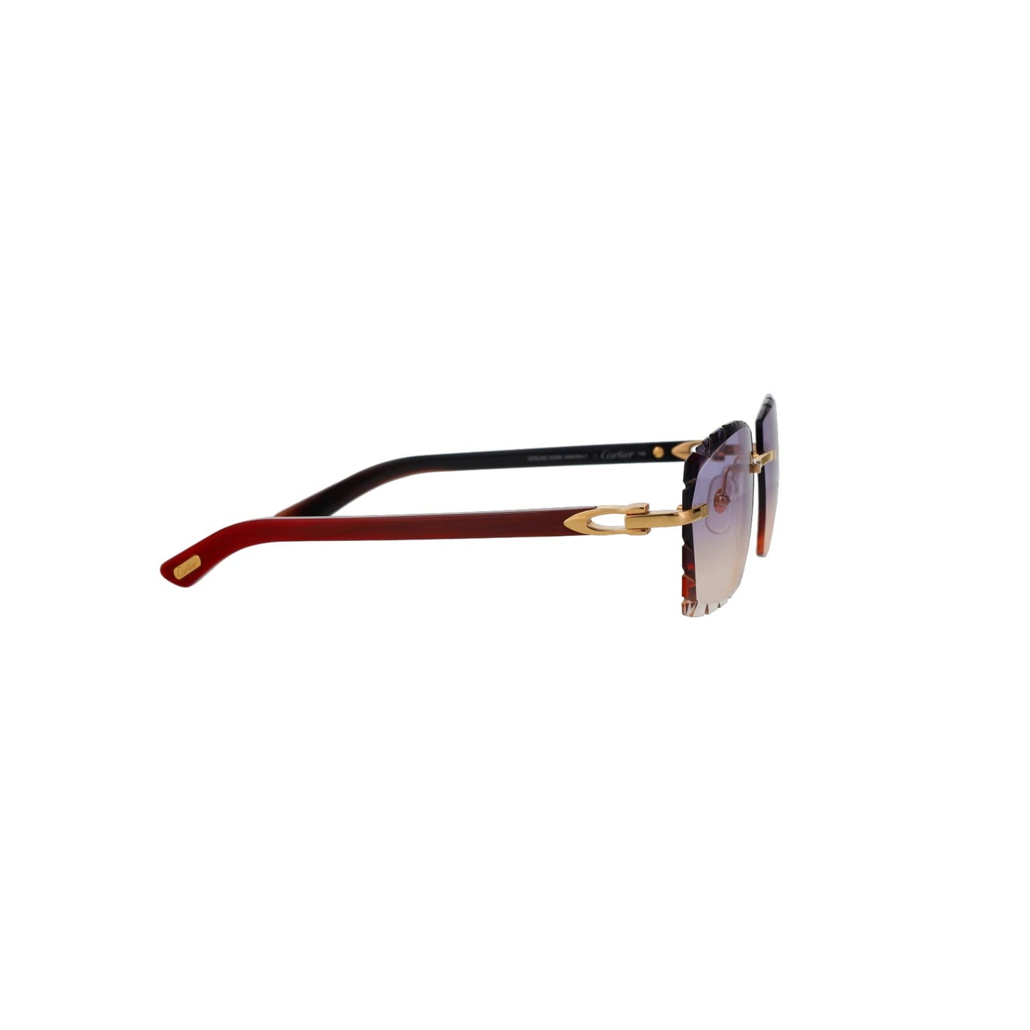 Cartier Custom C Décor Red Buffalo Horn Sunglasses by MEG