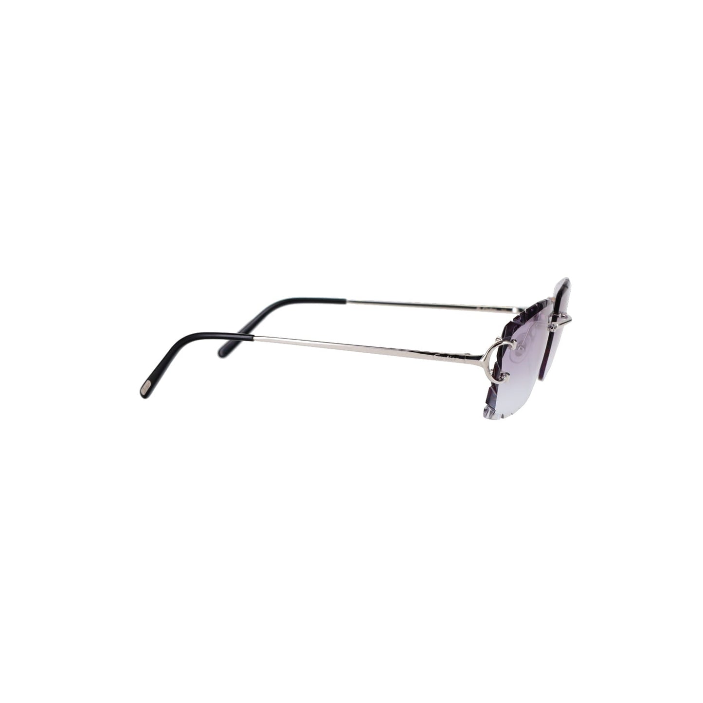 Cartier Custom Double C Diamond Cut Brooklyn Platinum Sunglasses by MEG