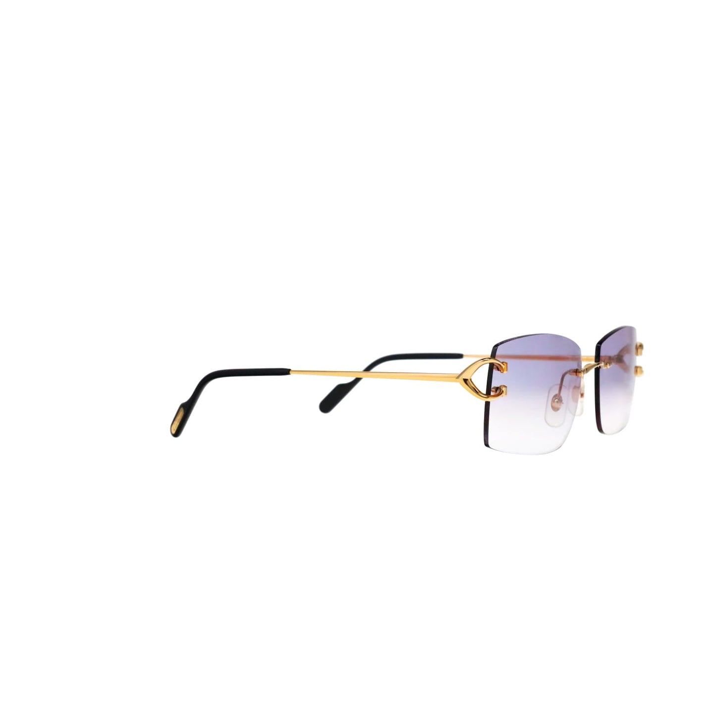 Cartier Custom Vintage Double C Brooklyn Sunglasses Gold by MEG