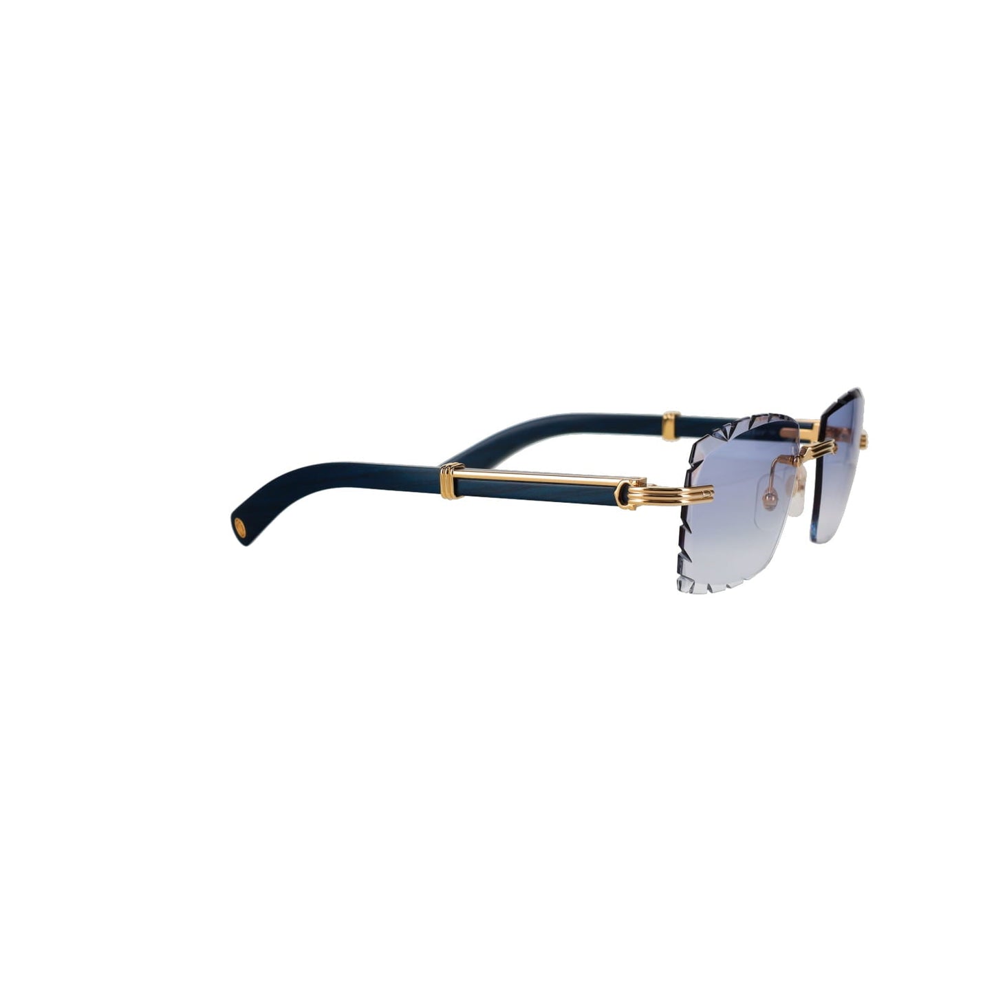 Cartier Custom Première Blue Wood Sunglasses by MEG