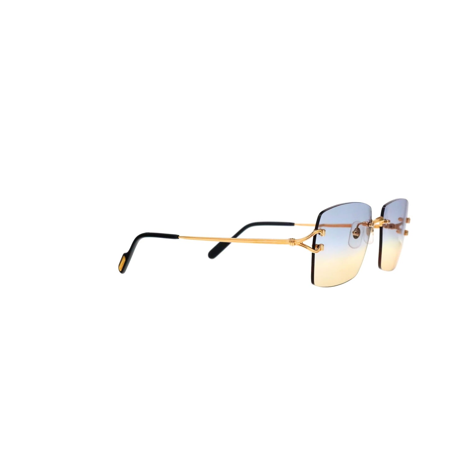 Cartier Custom Double C Godron Gold Mykonos Sunglasses by MEG