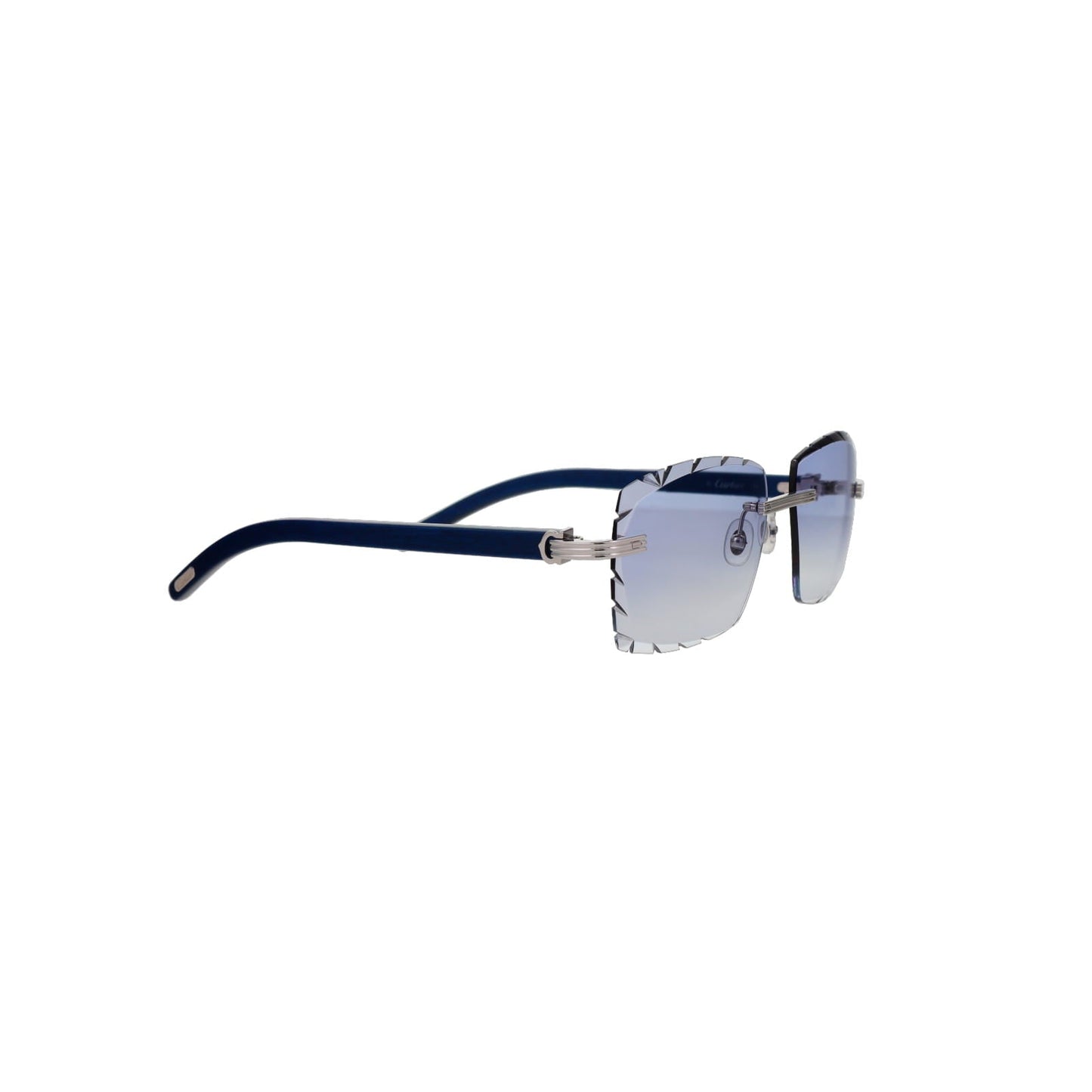 Cartier Custom Première C Horn and Wood Sunglasses by MEG