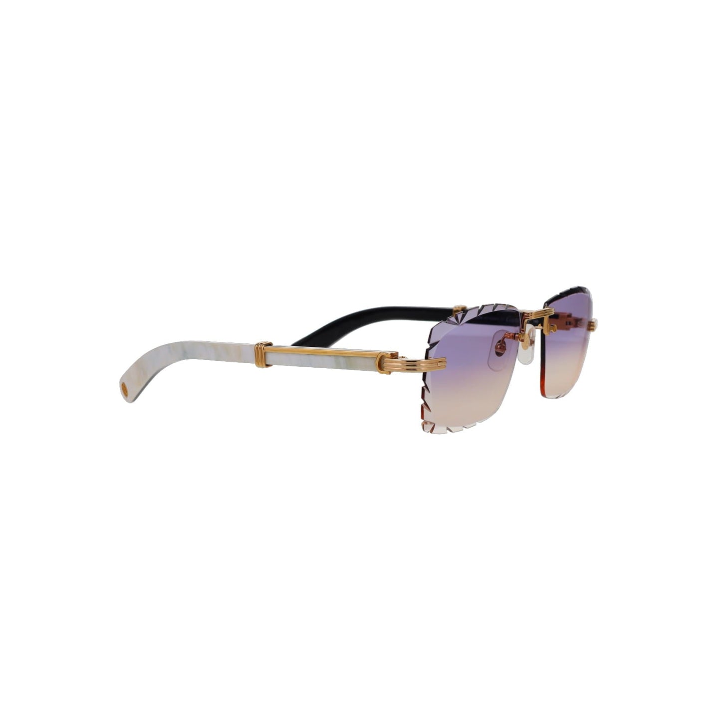 Cartier Custom Première de Cartier White Sunglasses by MEG