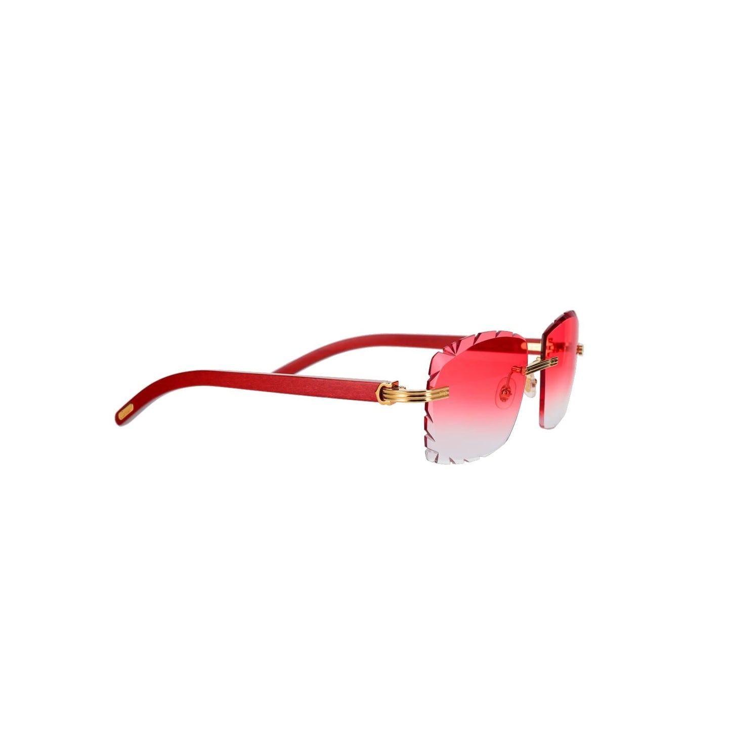 Cartier Custom Première C Horn and Wood Sunglasses by MEG