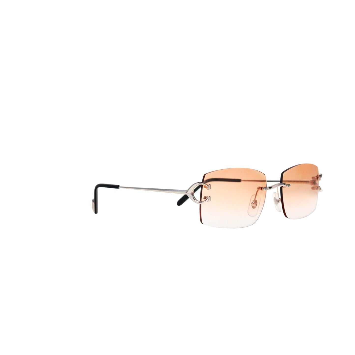 Cartier Custom Vintage Double C Brooklyn Platinum Sunglasses by MEG