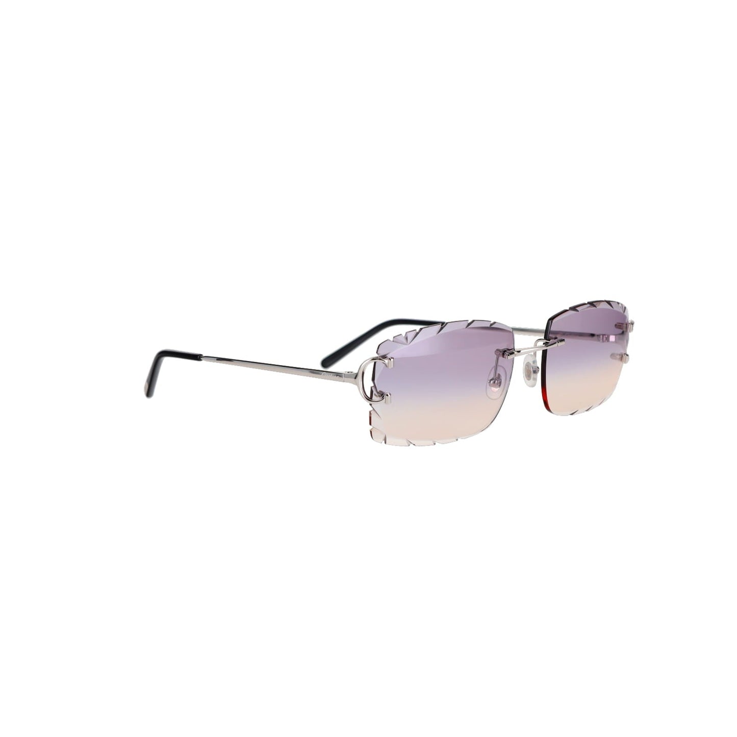 Cartier Custom Double C Diamond Cut Brooklyn Platinum Sunglasses by MEG