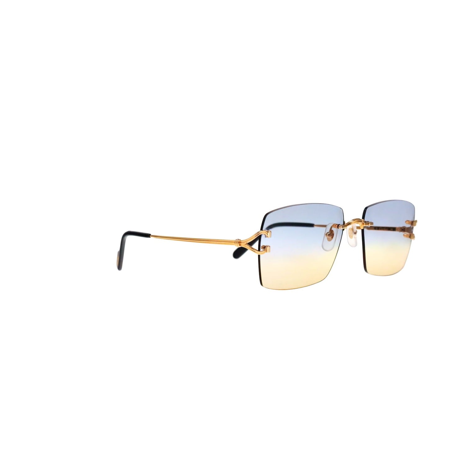 Cartier Custom Double C Godron Gold Mykonos Sunglasses by MEG