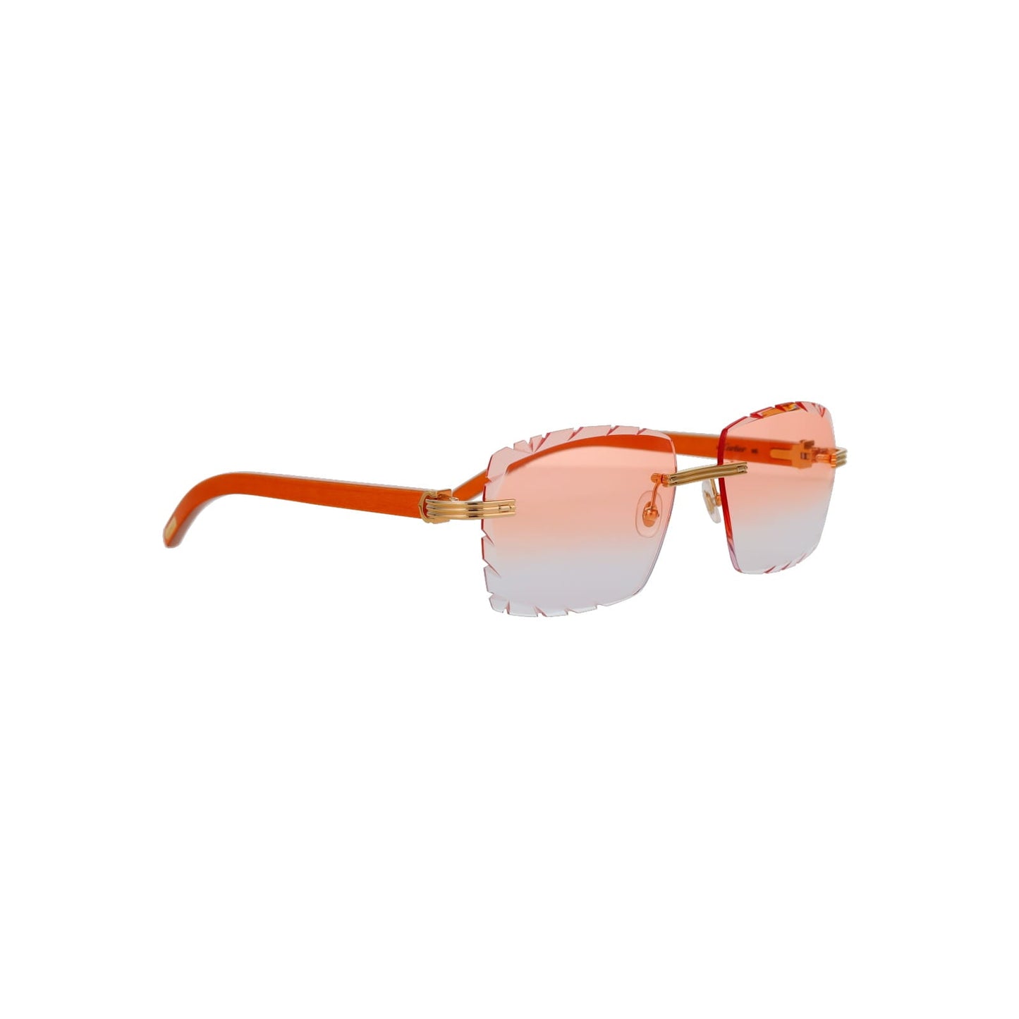 Cartier Custom Première C Horn and Wood Sunglasses by MEG