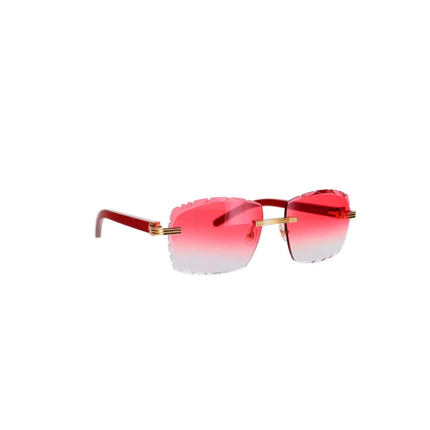 Cartier Custom Première C Horn and Wood Sunglasses by MEG