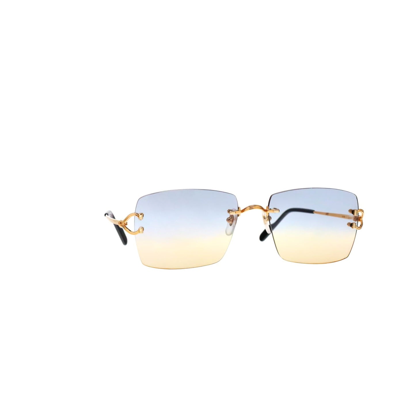 Cartier Custom Double C Godron Gold Mykonos Sunglasses by MEG