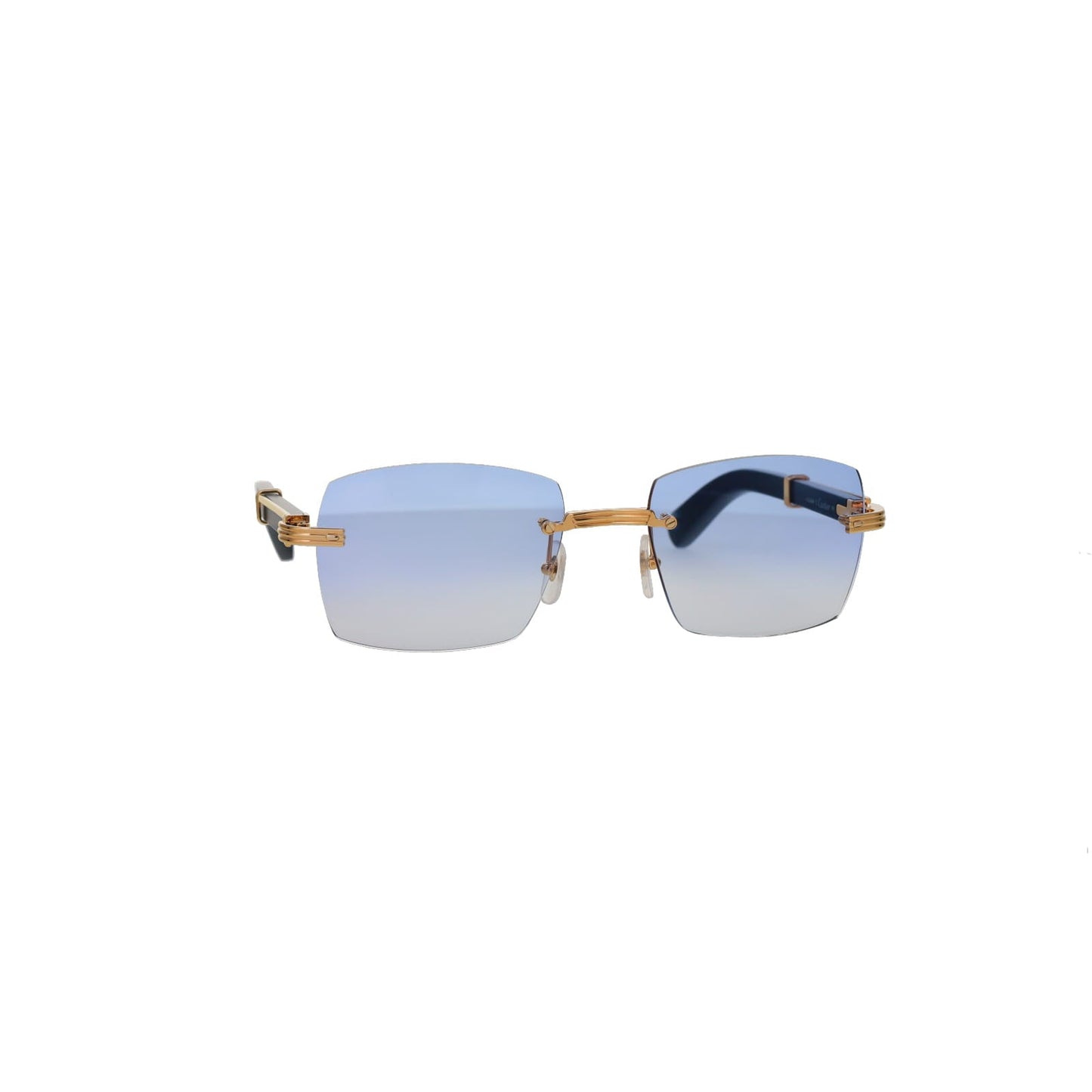 Cartier Custom Première Blue Wood Sunglasses by MEG