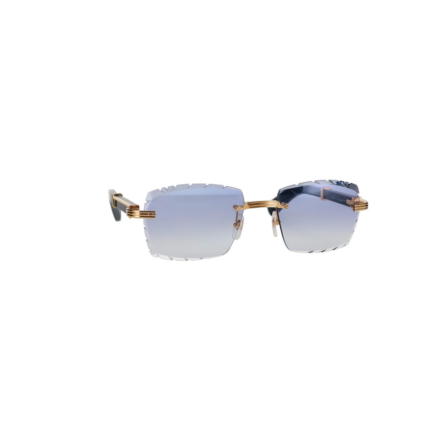 Cartier Custom Première Blue Wood Sunglasses by MEG