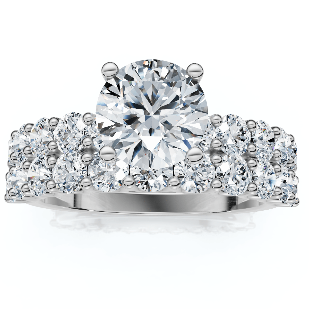 2 1/2Ct Celeste Diamond Engagement Ring Set 10K Gold Lab Grown