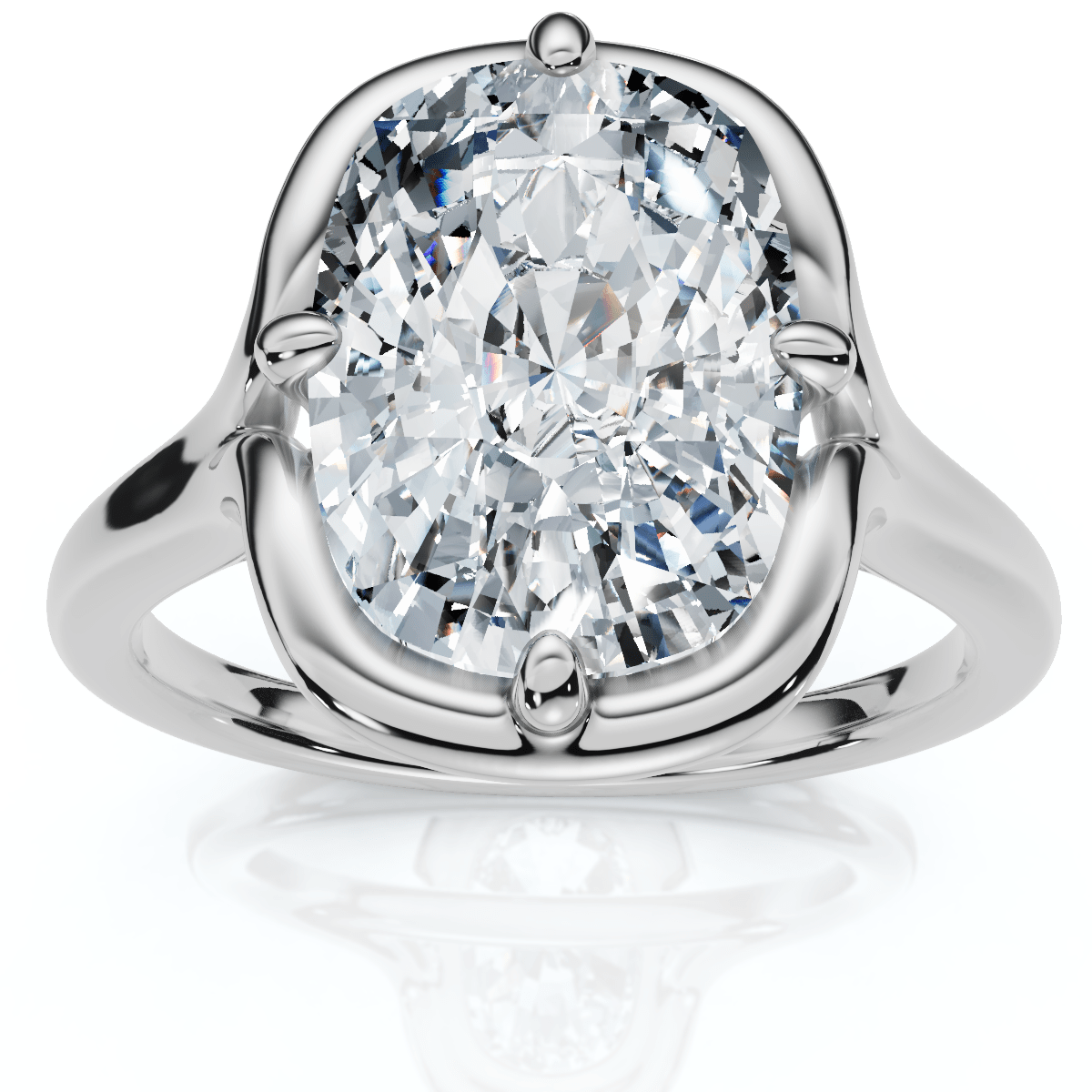 Certified 3Ct Sylva Elongated Cushion Diamond Engagement Ring 14k Gold Lab Grown