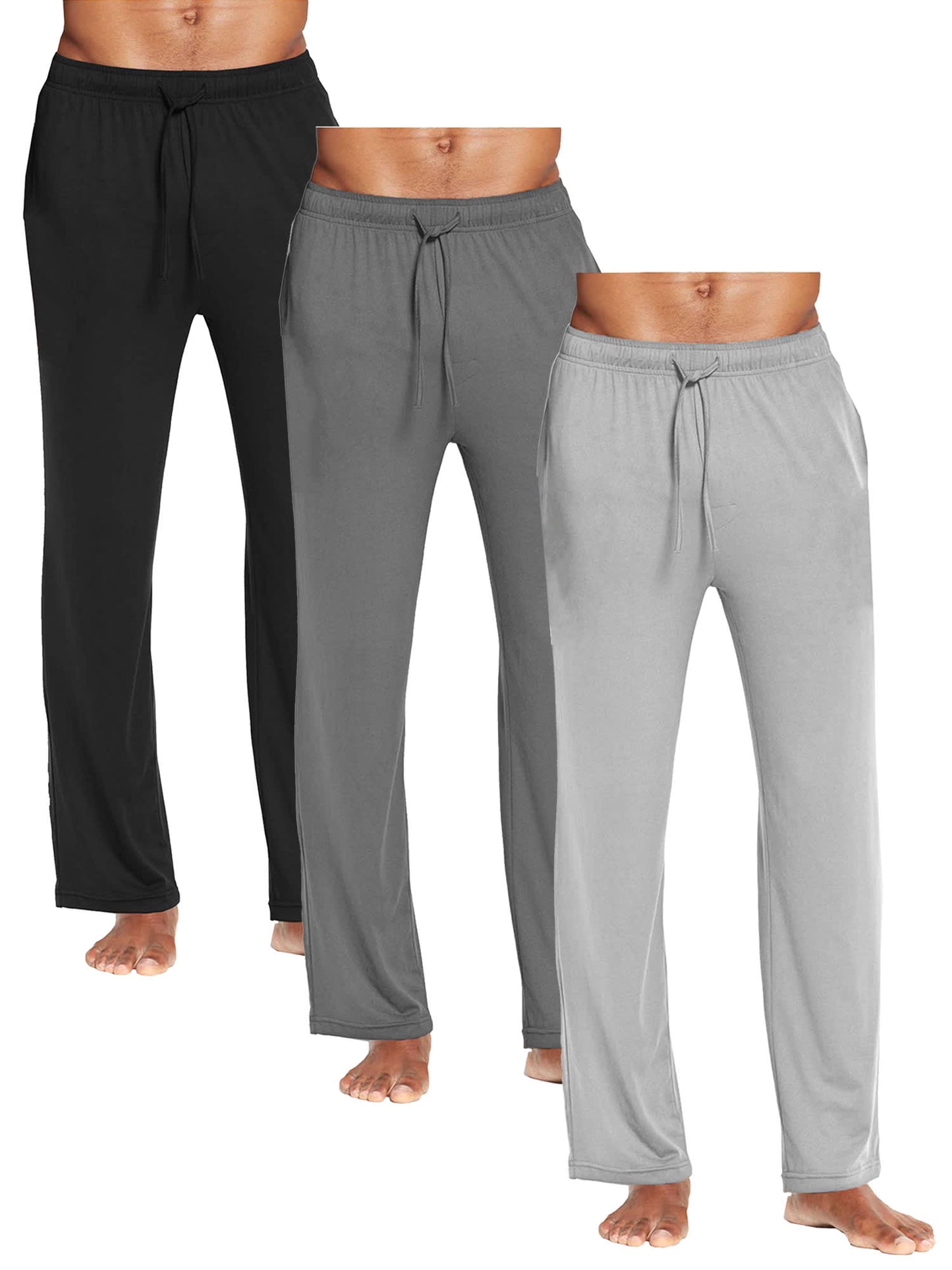 Blue Ice Men's  Modern  Fit Classic Lounge Pants-3 Pack