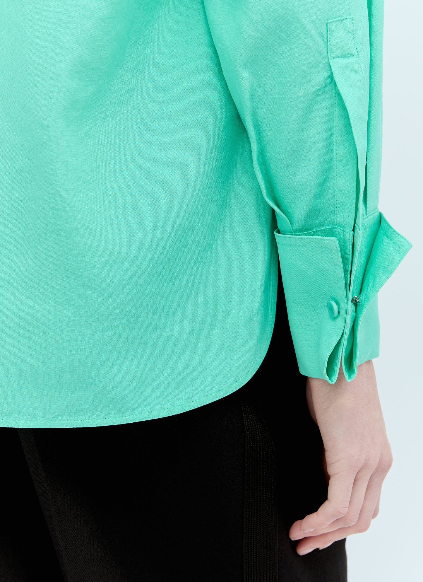 Max Mara Women Flap Pockets Silk Shirt