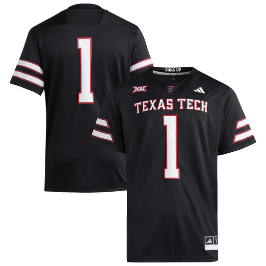 #1 Texas Tech Red Raiders Premier Jersey - Black
