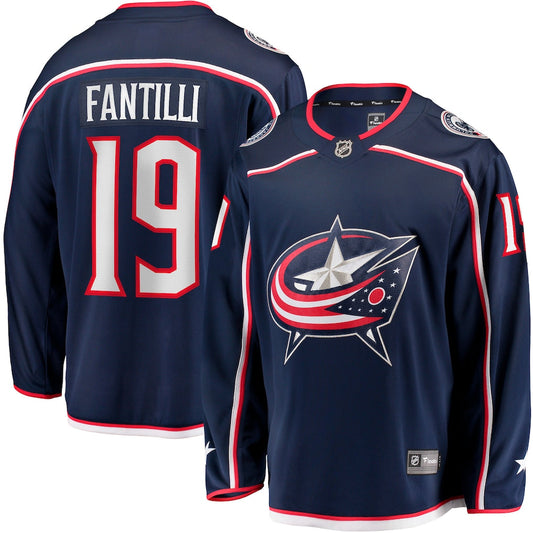 Adam Fantilli Columbus Blue Jackets Home Premier Breakaway Player Jersey - Navy