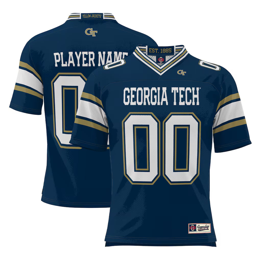 Georgia Tech Yellow Jackets GameDay Greats NIL Pick-A-Player Football Jersey - Navy