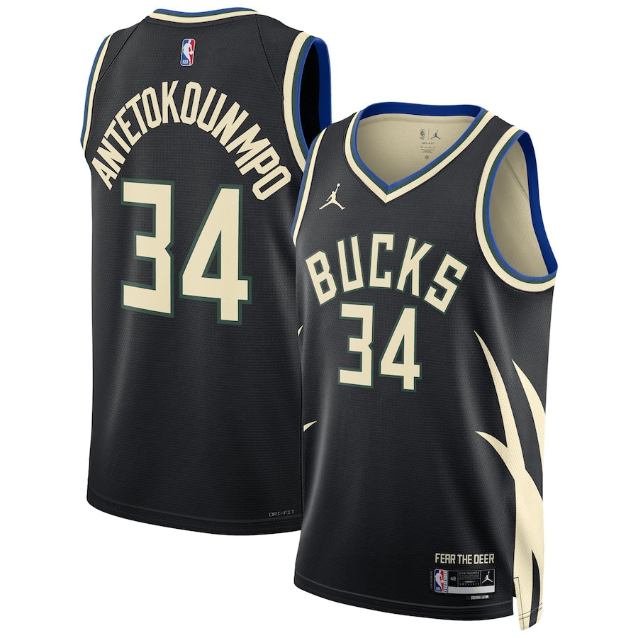 Giannis Antetokounmpo Milwaukee Bucks 34 Jersey