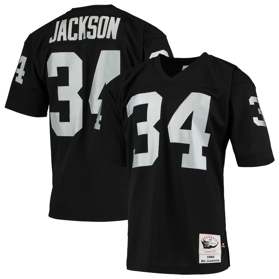 Bo Jackson Las Vegas Raiders 1990 Mitchell & Ness Authentic Throwback Retired Player Jersey - Black