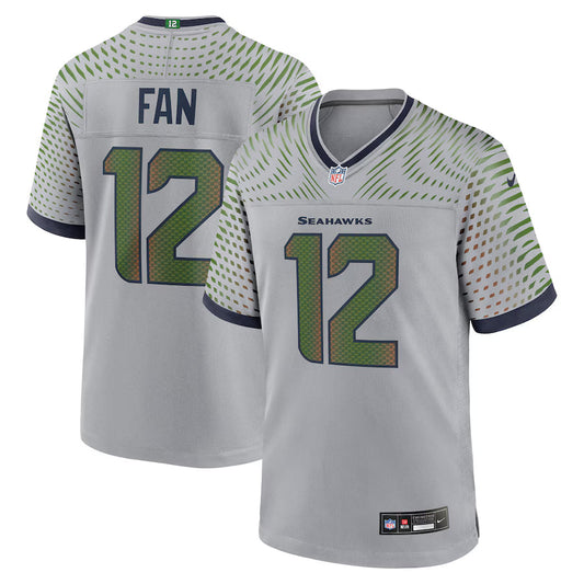 12s Seattle Seahawks 2025 Rivalries Collection Game Jersey - Wolf Gray