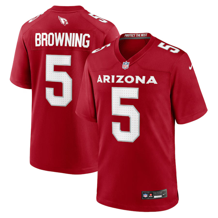 Baron Browning Arizona Cardinals Team Game Jersey - Cardinal