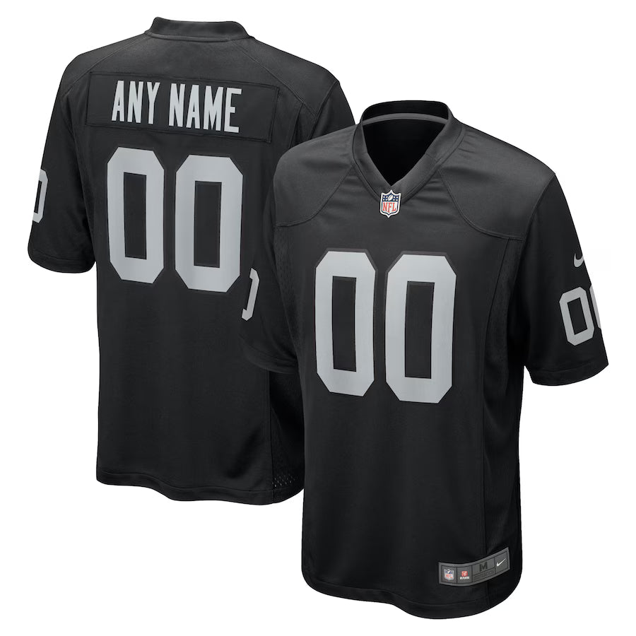 Las Vegas Raiders Custom Game Jersey - Black