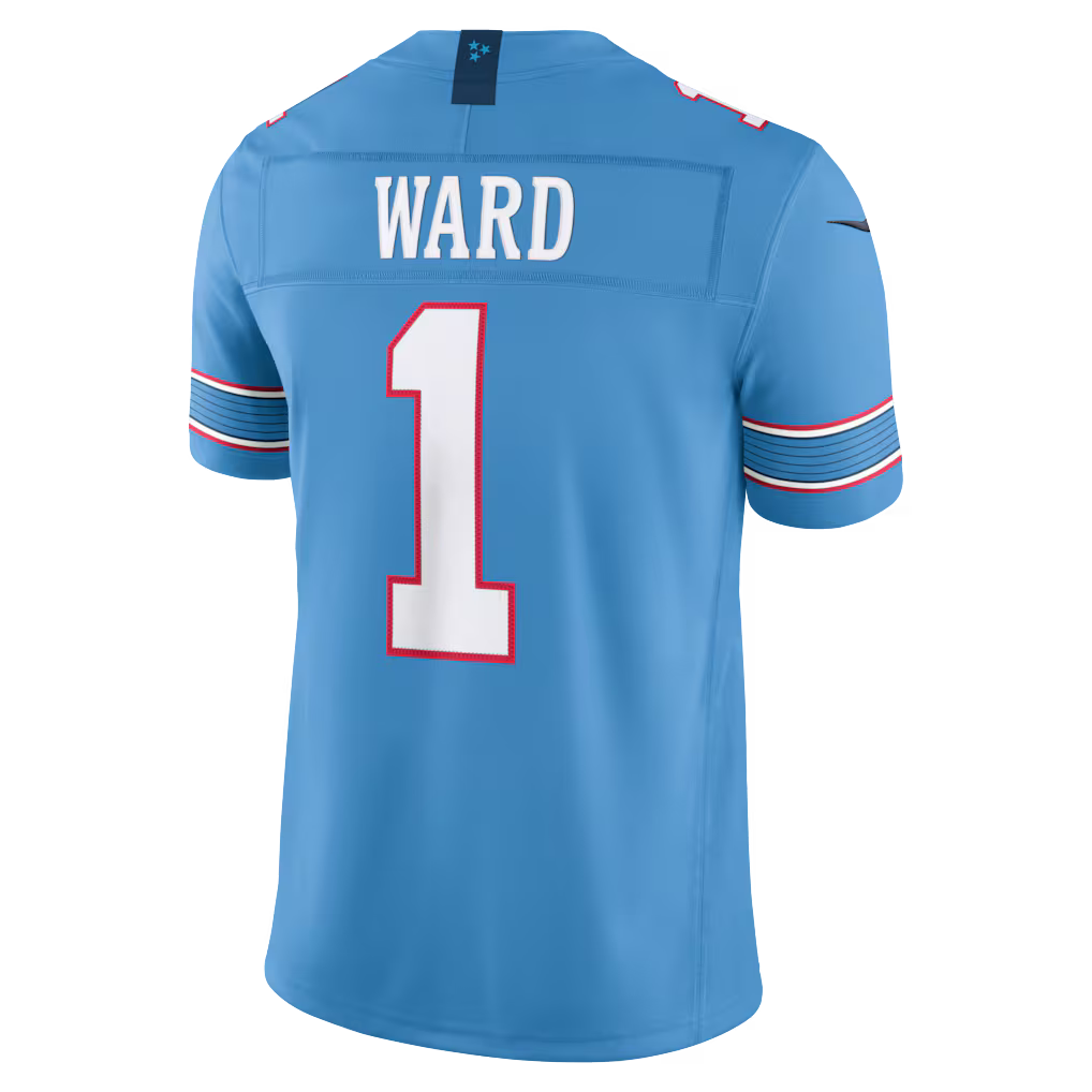 Cameron Ward Tennessee Titans  Vapor F.U.S.E. Sewn Down Limited Jersey - Light Blue