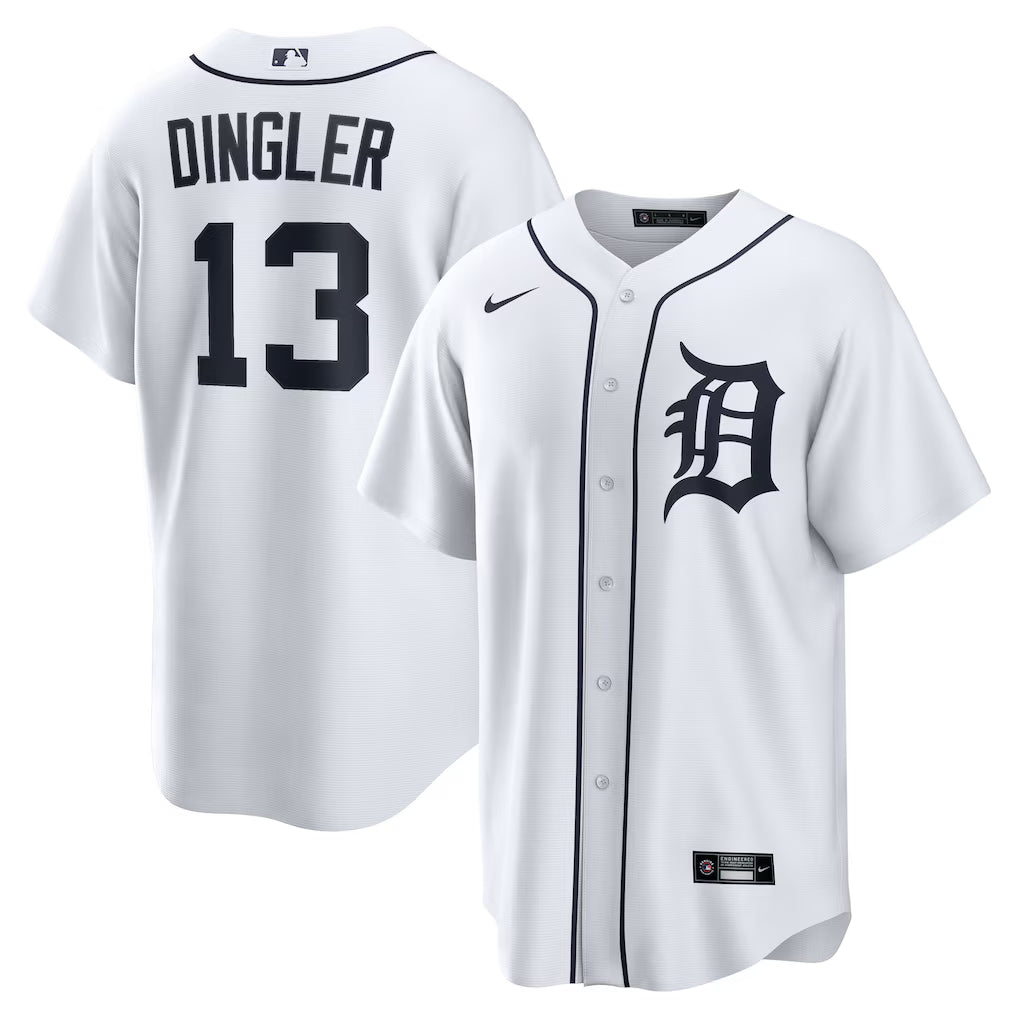 Dillon Dingler Detroit Tigers Jersey - White