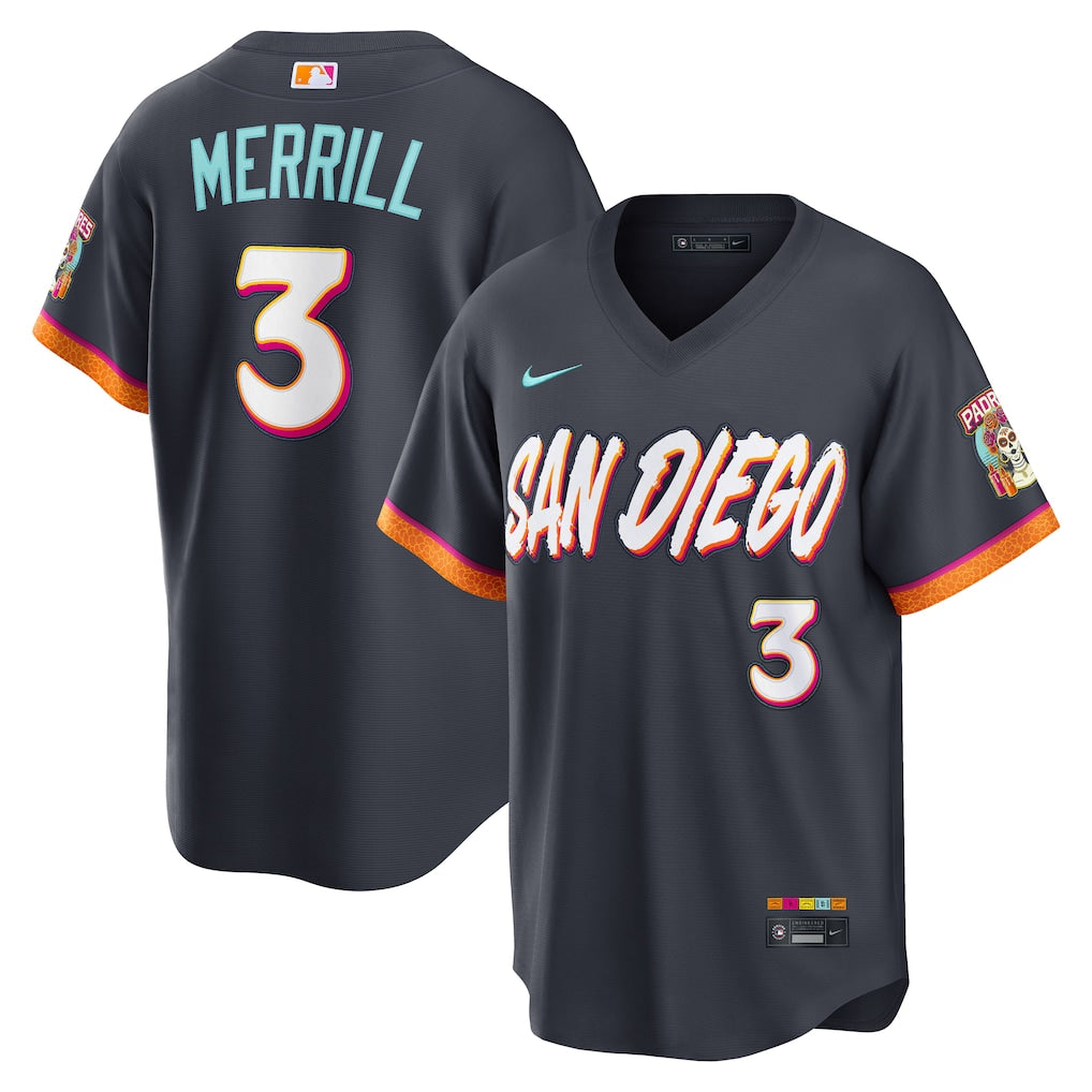 San Diego Padres City Connect Jersey Dark Grey Baseball Jersey