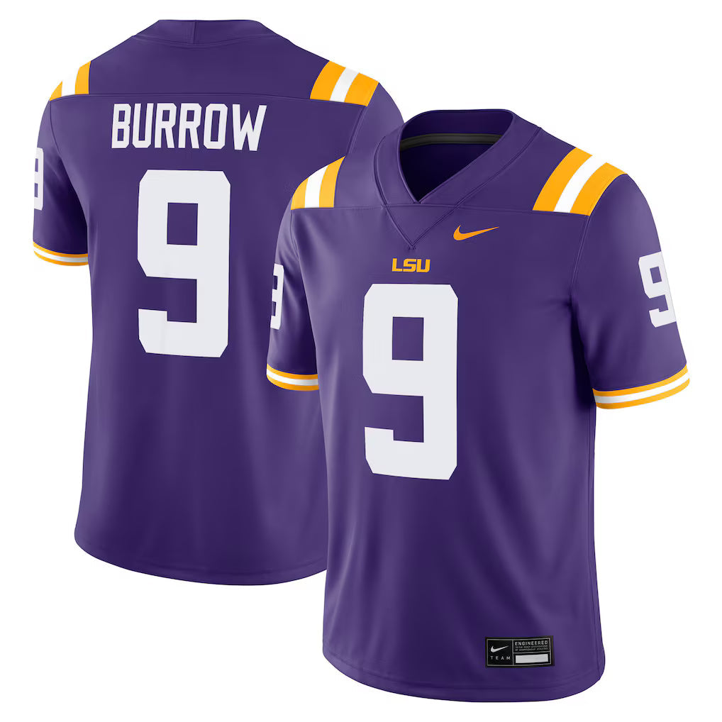 Joe Burrow LSU Tigers Alumni Game Jersey - Purple