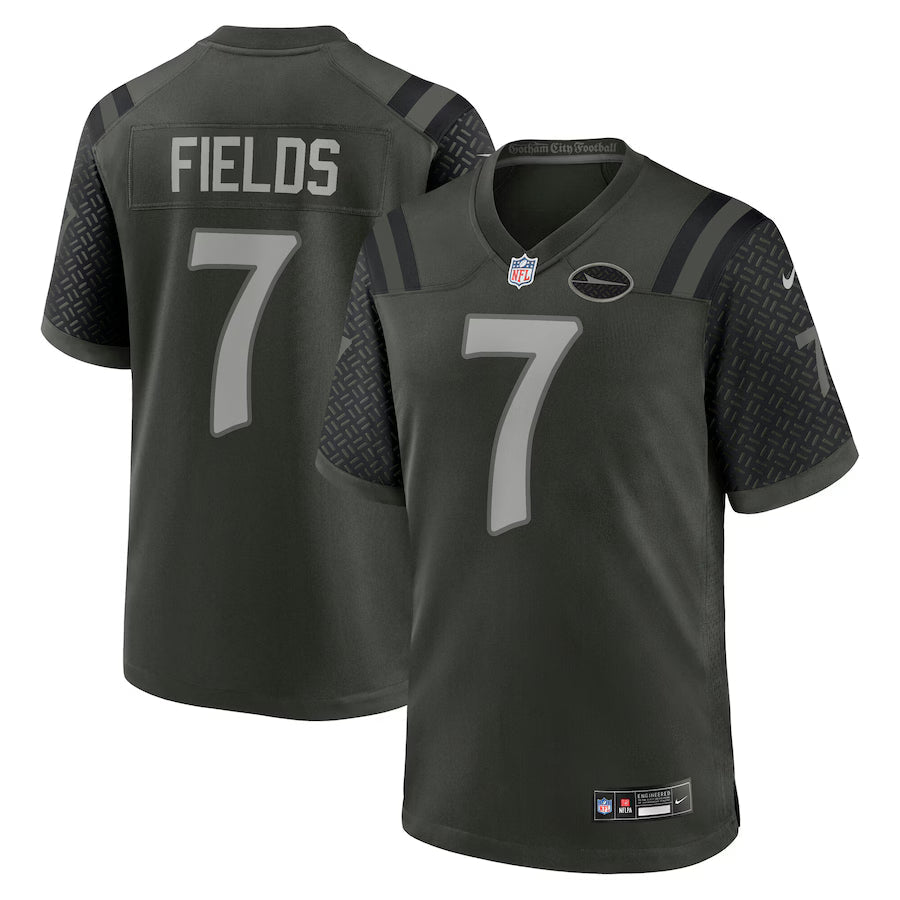 Justin Fields New York Jets 2025 Rivalries Collection Game Jersey - Gotham Green