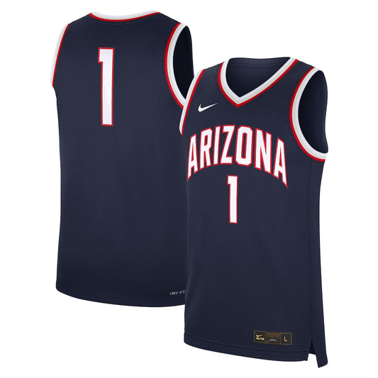 #1 Arizona Wildcats Road Jersey - Navy