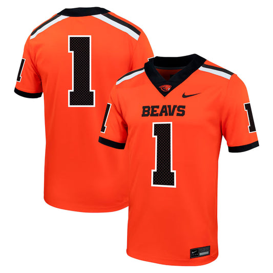 #1 Oregon State Beavers Untouchable Football Jersey – Orange