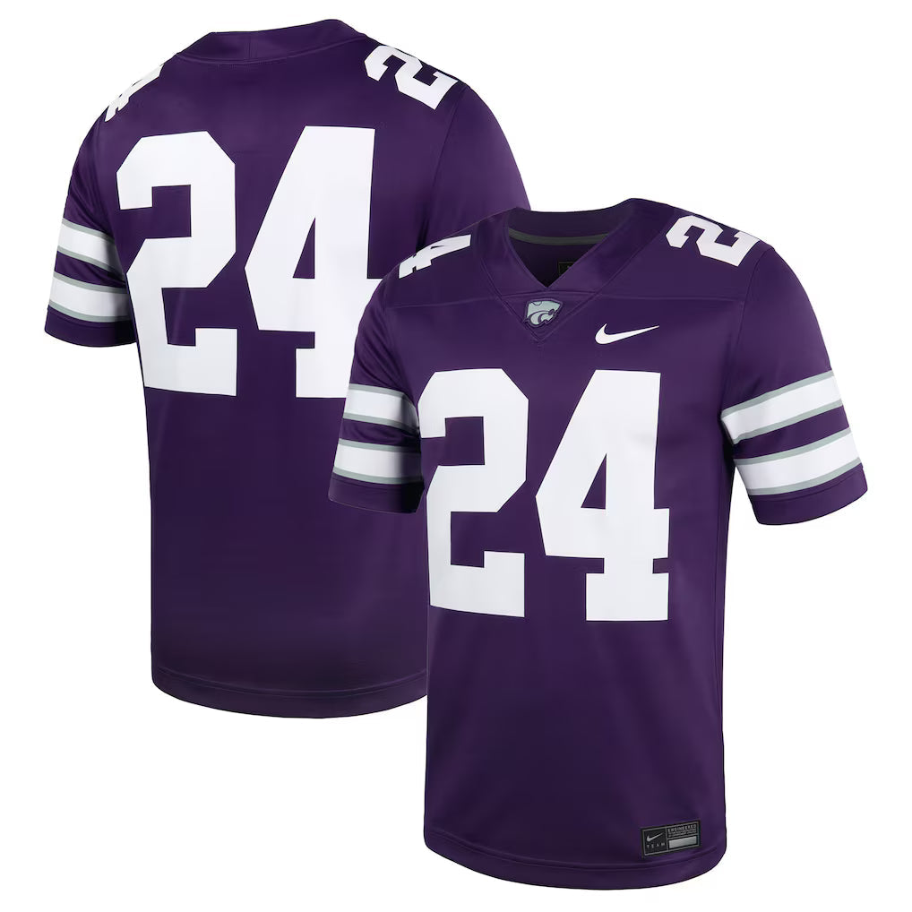 #24 Kansas State Wildcats Untouchable Football Jersey – Purple