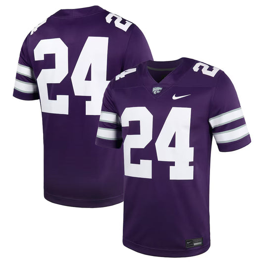 #24 Kansas State Wildcats Untouchable Football Jersey – Purple