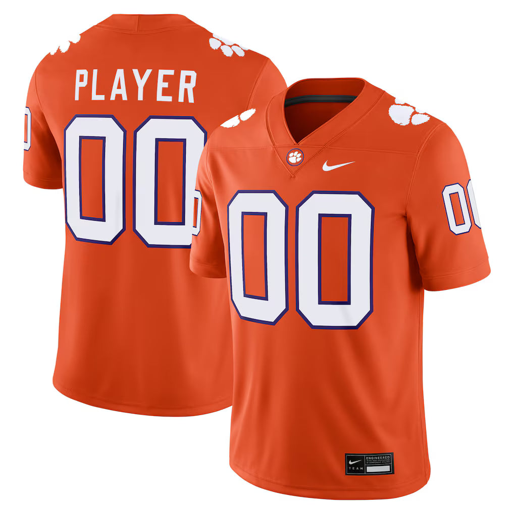 Clemson Tigers NIL Pick-A-Player Game Jersey - Orange