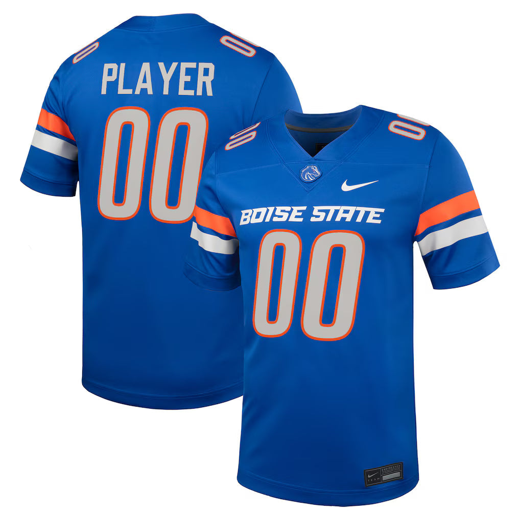 Boise State Broncos NIL Pick-A-Player Football Game Jersey - Royal