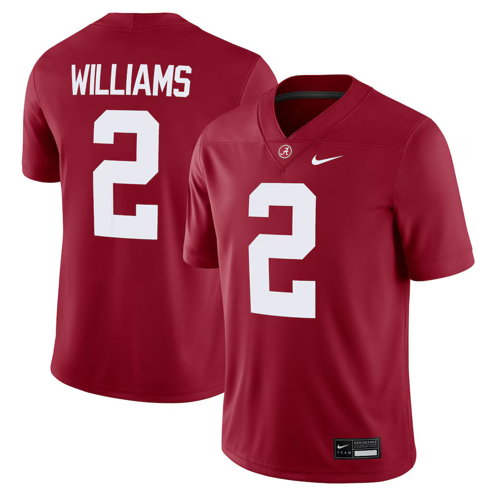 Ryan Williams Alabama Crimson Tide NIL Football Game Jersey - Crimson