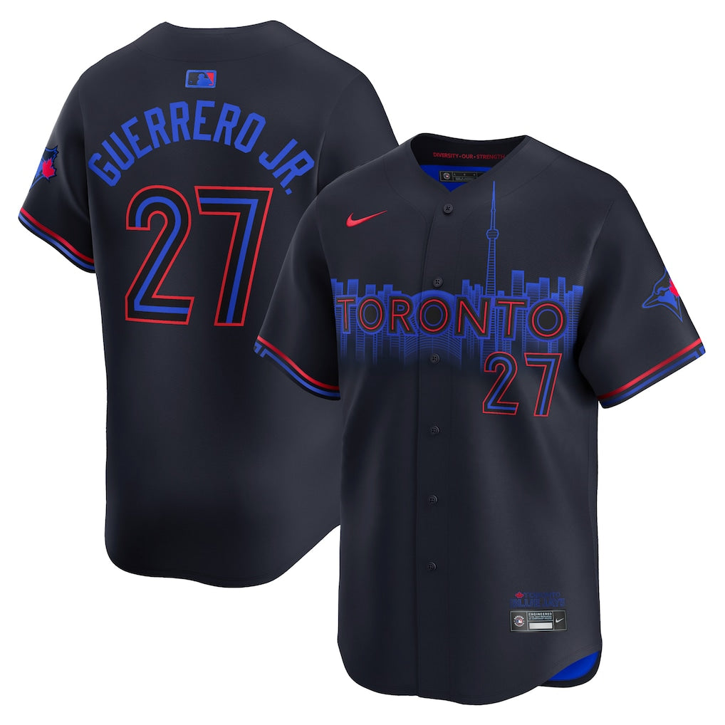 Vladimir Guerrero Jr. Toronto Blue Jays  2025-26 City Connect Limited Player Jersey - Black