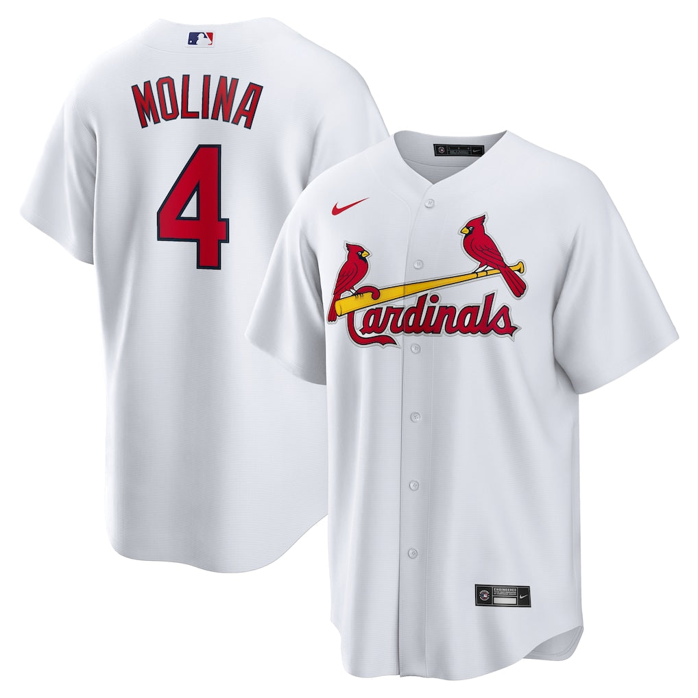 Yadier Molina St. Louis Cardinals Player Jersey - White