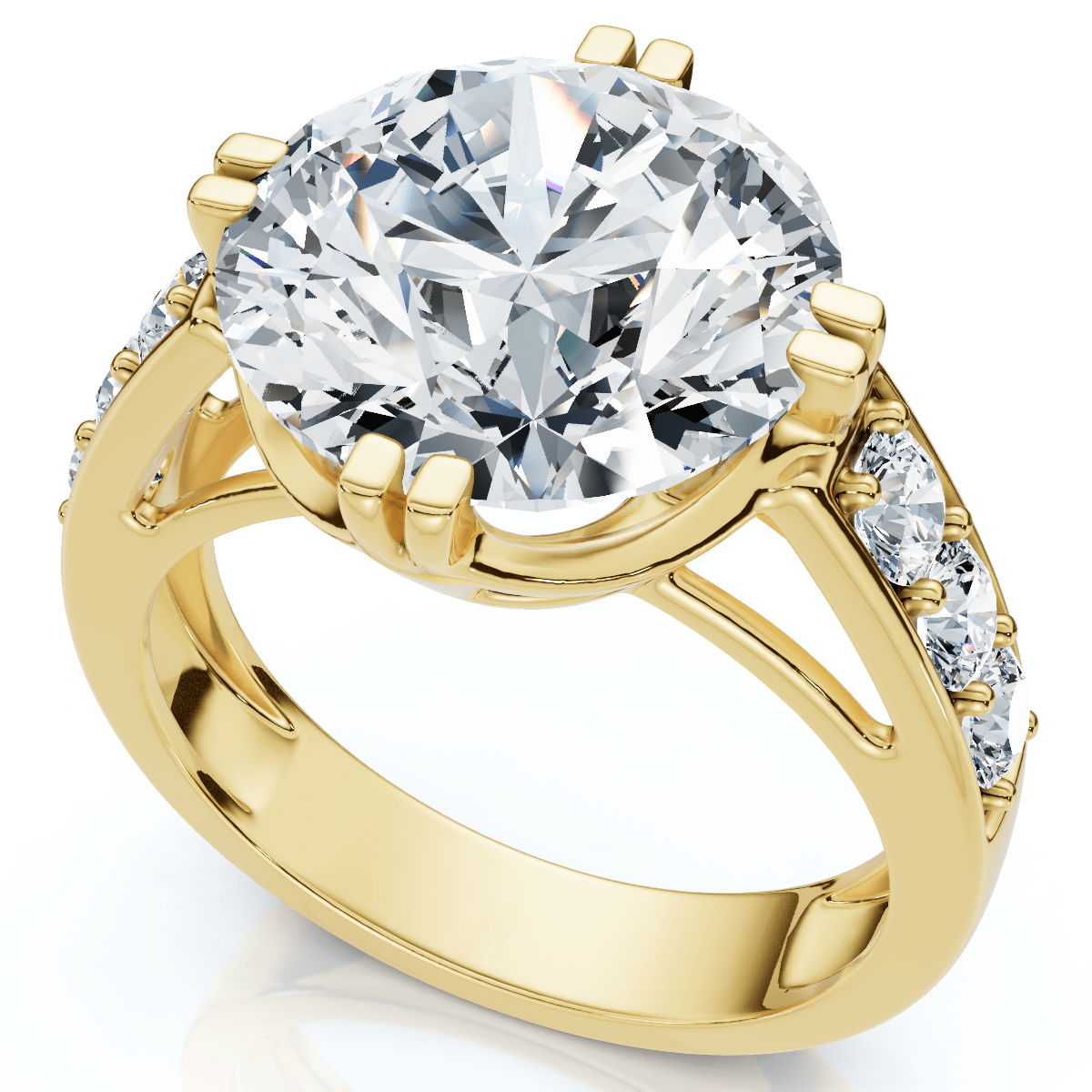Certified 5 1/2Ct Bauer Diamond Engagement Ring 14k Gold or Platinum Lab Grown