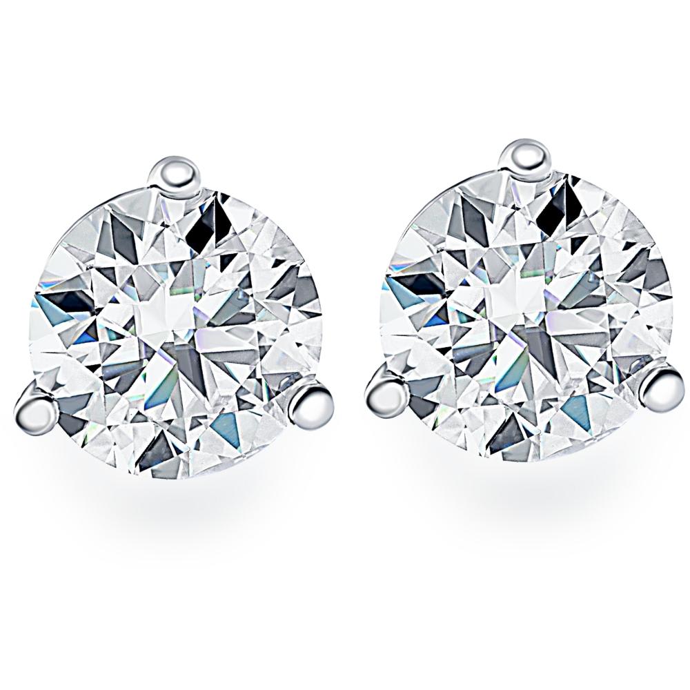 1/2ct Martini Lab Grown Diamond Studs 14K White Gold