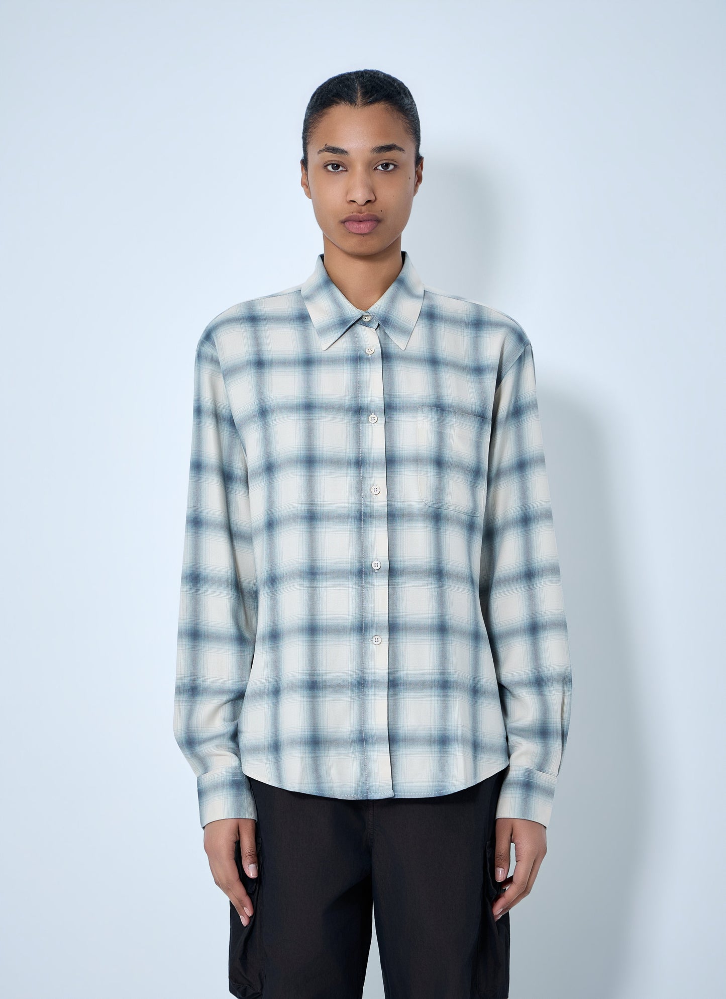 Our Legacy Women Checked Cotton Shirt