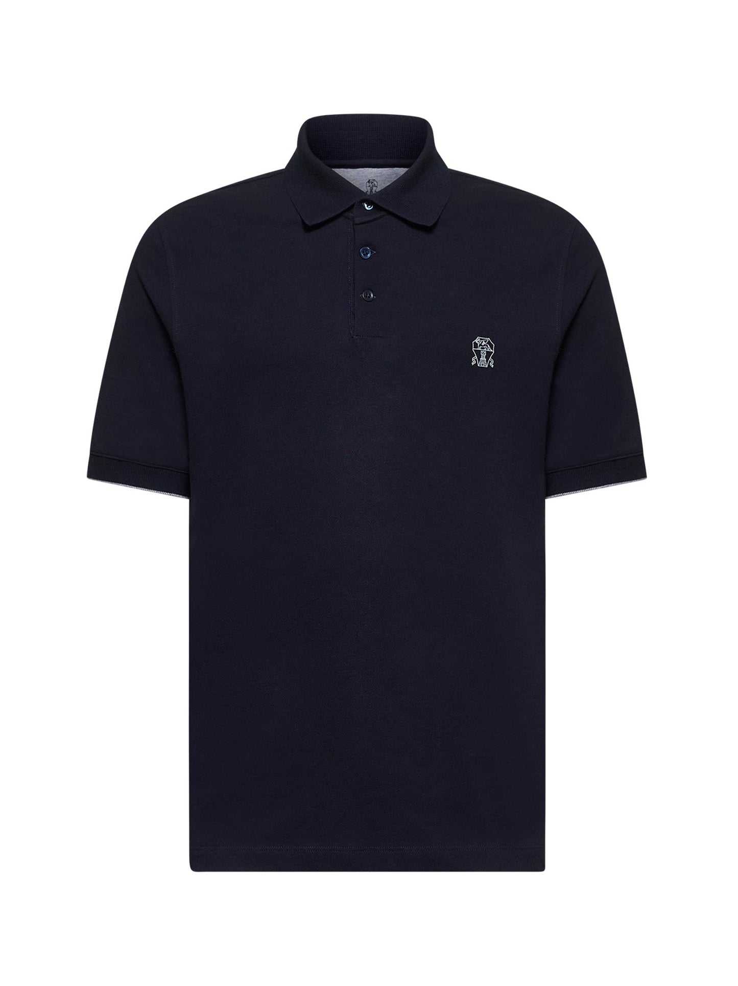 Brunello Cucinelli Men Cotton Piqué Polo Shirt