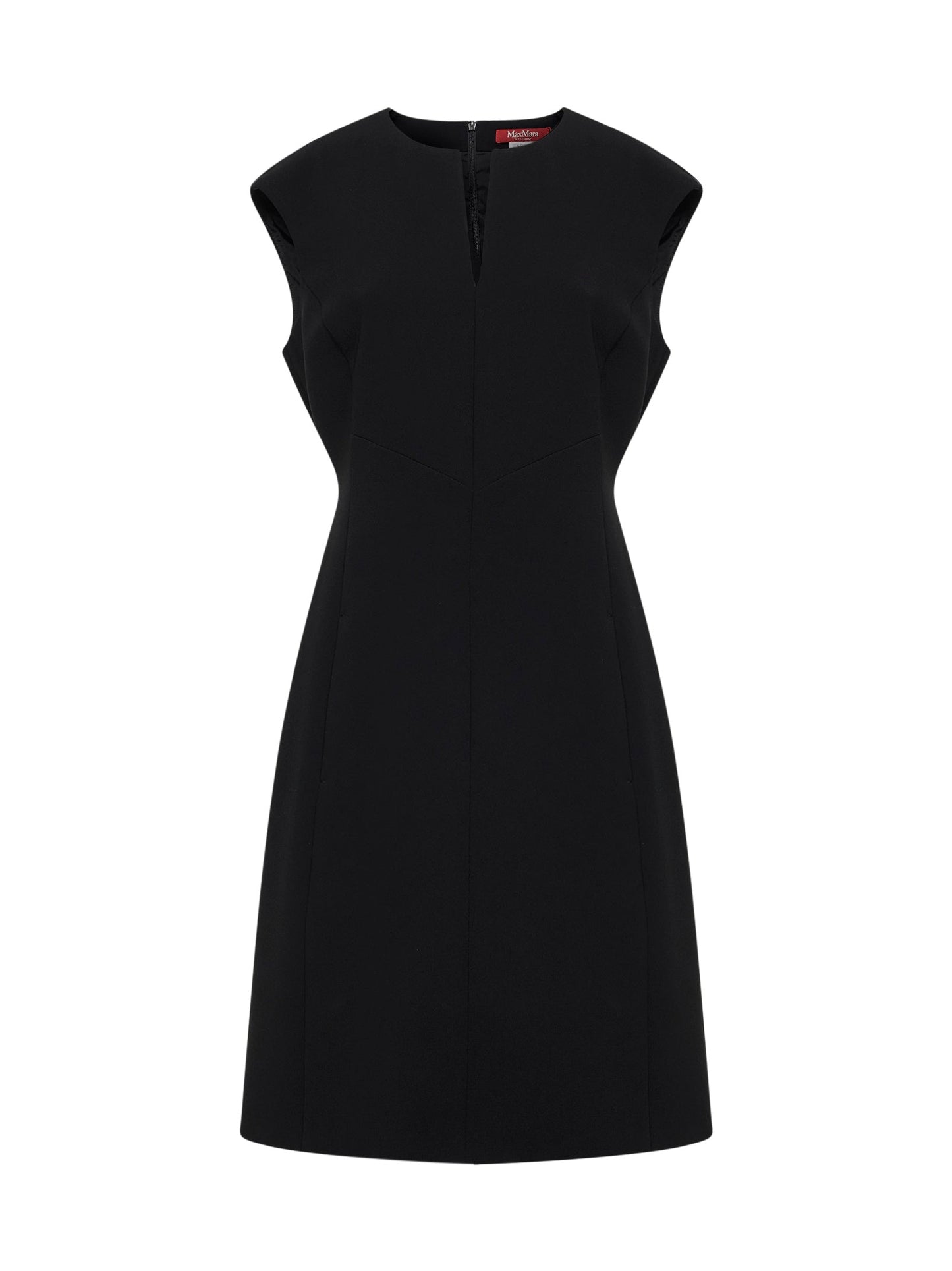 Max Mara Studio Women Black Cady Mstgiunto Short Princess-Line Dress