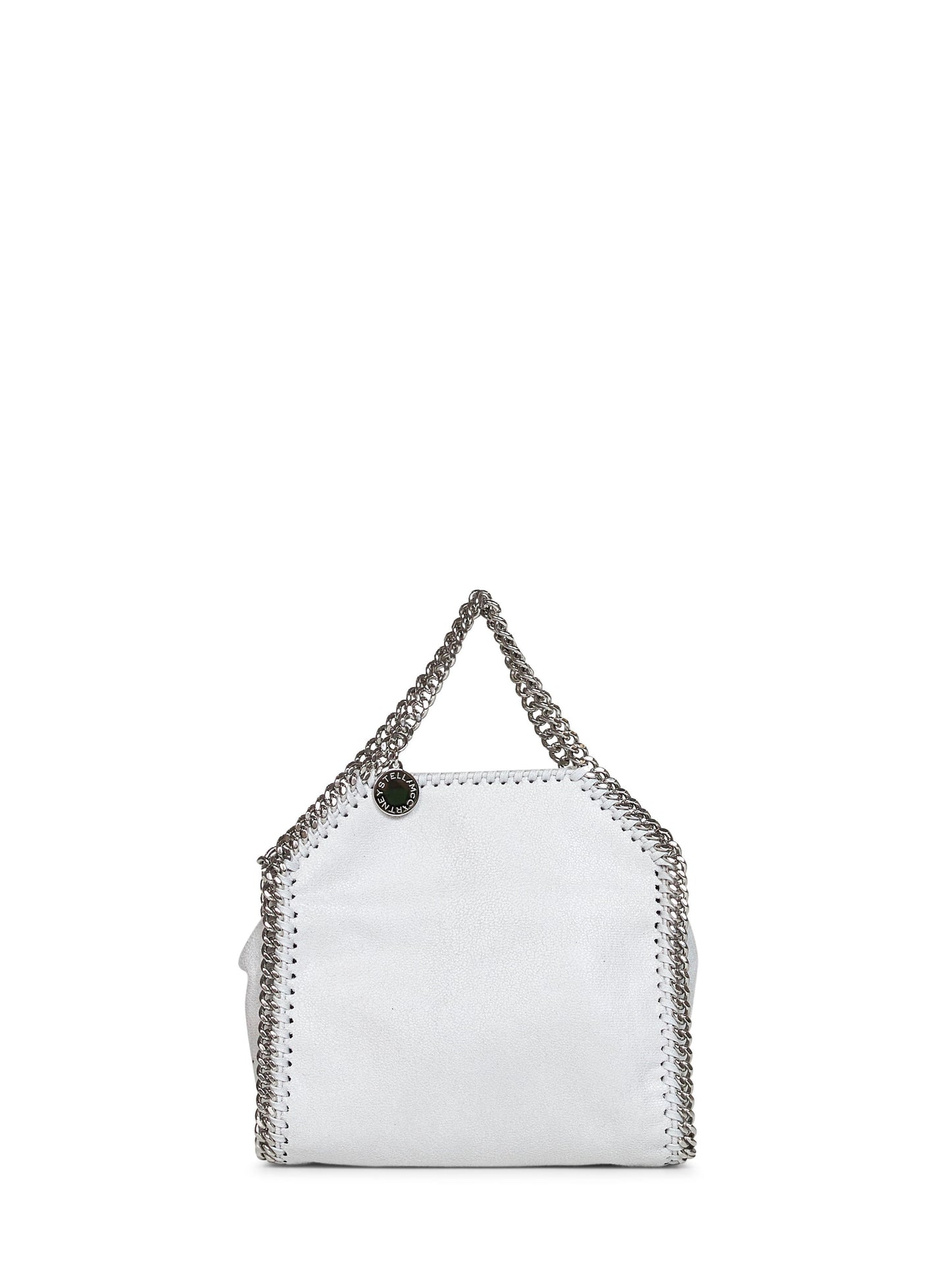 Stella Mccartney Women Pearl Grey Falabella Tiny Tote Bag
