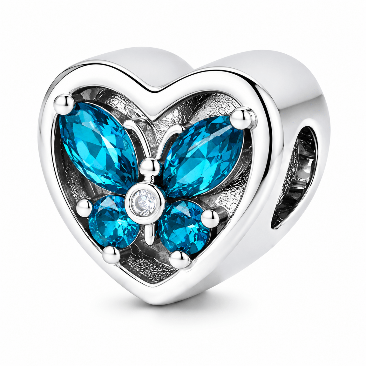 Personalized Heart Photo & Birthstone Charm
