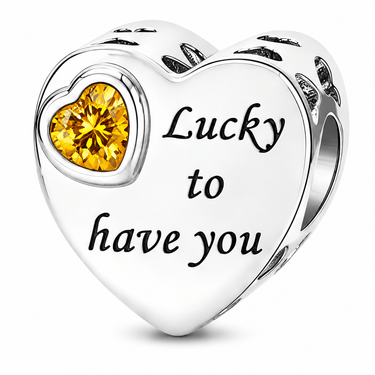 Personalized Photo & Engraved Birthstone Heart Charm
